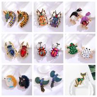 Rétro Oiseau Alliage Incruster Strass Femmes Corsage Broches main image 11