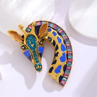 Retro Bird Alloy Inlay Rhinestones Women's Corsage Brooches sku image 12