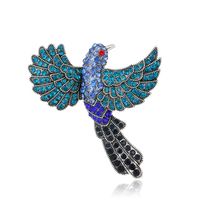Retro Pájaro Aleación Embutido Diamantes De Imitación Mujeres Corsage Broches sku image 16
