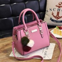 Women's Medium Pu Leather Solid Color Elegant Basic Square Zipper Shoulder Bag Crossbody Bag Square Bag sku image 6