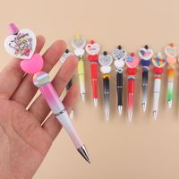 1 Pièce Forme De Cœur Apprentissage Plastique Mignon Stylo À Bille main image 4