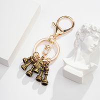 Vintage Style Solid Color Chess Metal Plating Unisex Keychain main image 5