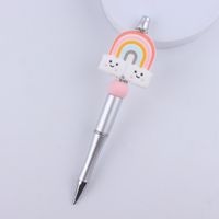 1 Piece Cartoon Rainbow Learning Plastic Cute Ballpoint Pen sku image 1