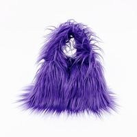 Women's Medium All Seasons Imitation Fur Solid Color Basic Square String Handbag sku image 11
