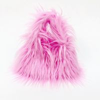 Women's Medium All Seasons Imitation Fur Solid Color Basic Square String Handbag sku image 4