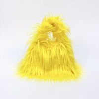 Women's Medium All Seasons Imitation Fur Solid Color Basic Square String Handbag sku image 5