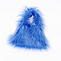 Women's Medium All Seasons Imitation Fur Solid Color Basic Square String Handbag sku image 7