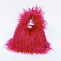 Women's Medium All Seasons Imitation Fur Solid Color Basic Square String Handbag sku image 8