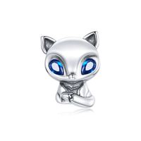 Casual Shiny Fox Unicorn Sterling Silver Inlay Zircon Jewelry Accessories sku image 4