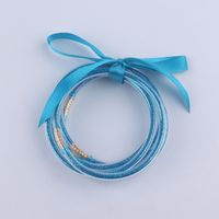 Korean Style Solid Color Plastic Ribbon Women's Wristband sku image 16