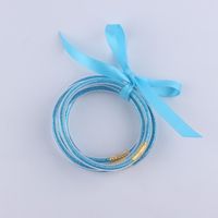 Korean Style Solid Color Plastic Ribbon Women's Wristband sku image 14