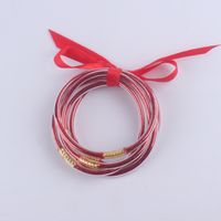 Korean Style Solid Color Plastic Ribbon Women's Wristband sku image 10