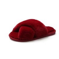 Women's Casual Solid Color Open Toe Cotton Slippers sku image 21