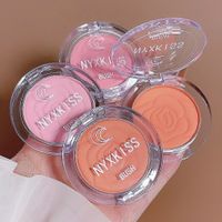 New Monochrome Matte Pink Orange Rouge Relief Blush Rose Cheese Mini Blusher Plate Repair Beauty Makeup main image 4