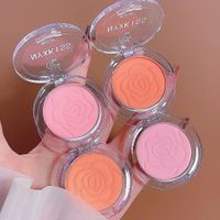 New Monochrome Matte Pink Orange Rouge Relief Blush Rose Cheese Mini Blusher Plate Repair Beauty Makeup main image 1