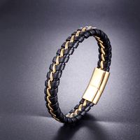 Classic Style Geometric Stainless Steel 18K Gold Plated None Bangle In Bulk main image 4