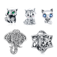Casual Shiny Fox Unicorn Sterling Silver Inlay Zircon Jewelry Accessories main image 1