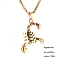 1 Piece Stainless Steel None 18K Gold Plated Scorpion main image 5