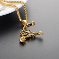 1 Piece Stainless Steel None 18K Gold Plated Scorpion main image 2