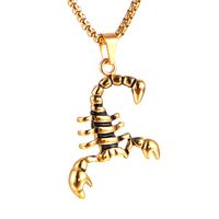 1 Piece Stainless Steel None 18K Gold Plated Scorpion sku image 1