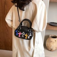 Women's Pu Leather Cross Basic Streetwear Sewing Thread Square Zipper Shoulder Bag Handbag Crossbody Bag main image 6