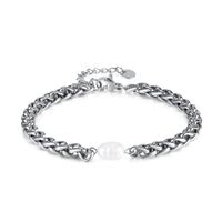 Simple Style Pearl 304 Stainless Steel Freshwater Pearl Freshwater Pearl Bracelets In Bulk sku image 1