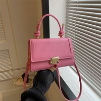 Women's All Seasons Pu Leather Solid Color Vintage Style Square Flip Cover Handbag main image 4