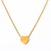 Copper 18K Gold Plated Casual Vacation Simple Style Plating Number Pendant Necklace sku image 1
