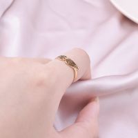 Wholesale Basic Wings Stainless Steel Open Rings main image 4