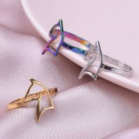 Wholesale Casual Geometric Stainless Steel Open Rings main image 1