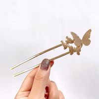 Retro U Shape Metal Plating Hairpin sku image 4