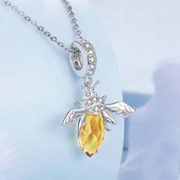 Casual Shiny Bee Sterling Silver Inlay Zircon Jewelry Accessories main image 3