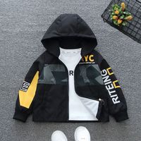 Casual Simple Style Letter Cotton Blend Boys Outerwear main image 4