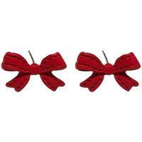 1 Pair Sweet Simple Style Bow Knot Stoving Varnish Alloy Ear Studs main image 6