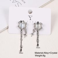 Wholesale Jewelry Ig Style Sweet Heart Shape Alloy Artificial Gemstones Inlay Drop Earrings main image 3