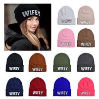 Women's Embroidery Sports Letter Embroidery Eaveless Wool Cap main image 1
