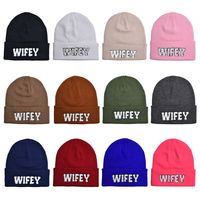 Women's Embroidery Sports Letter Embroidery Eaveless Wool Cap main image 10