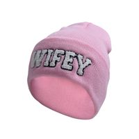Women's Embroidery Sports Letter Embroidery Eaveless Wool Cap sku image 4