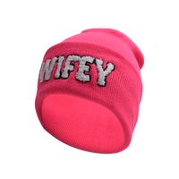 Women's Embroidery Sports Letter Embroidery Eaveless Wool Cap main image 7