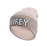 Women's Embroidery Sports Letter Embroidery Eaveless Wool Cap sku image 3
