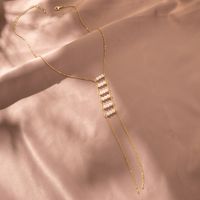 Bijoux En Gros Décontractée Style Simple Couleur Unie Perle D'Imitation Le Cuivre Perle Placage Collier main image 6