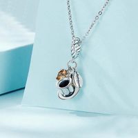 Casual Shiny Food Cake Sterling Silver Inlay Zircon Jewelry Accessories main image 2