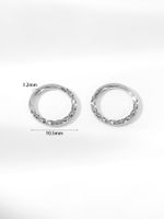 Simple Style Solid Color Stainless Steel Nose Studs In Bulk main image 1
