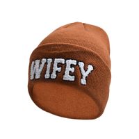 Women's Embroidery Sports Letter Embroidery Eaveless Wool Cap sku image 8