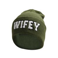 Women's Embroidery Sports Letter Embroidery Eaveless Wool Cap sku image 11