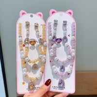 Princess Cute Water Droplets Artificial Crystal Kid's Bracelets Necklace main image 5