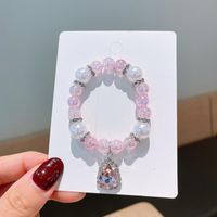 Princess Cute Water Droplets Artificial Crystal Kid's Bracelets Necklace sku image 5