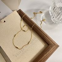 Basic Solid Color Sterling Silver 24k Gold Plated White Gold Plated Necklace In Bulk main image 3