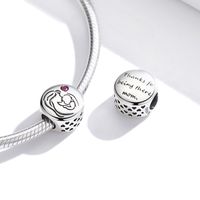 Casual Shiny Heart Shape Sterling Silver Inlay Zircon Jewelry Accessories main image 8