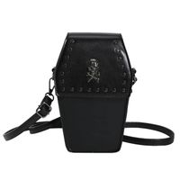 Women's Pu Leather Cross Solid Color Vintage Style Square Zipper Shoulder Bag Crossbody Bag Square Bag sku image 5